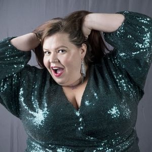 Anthropologie Emerald Green Sequin Dress